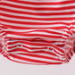 Red stripe star applique bubble