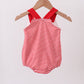 Red stripe star applique bubble