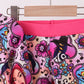 Purple character bamboo pajama pants set