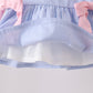 Blue Stripe Bow Bloomer Set