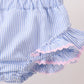 Blue Stripe 2pc Swimsuit