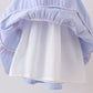 Blue Stripe Smocked Mom Dress