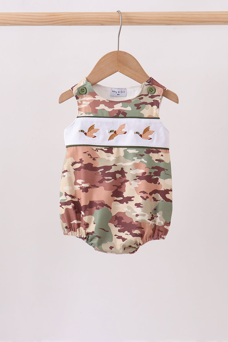 Duck Camo Embroidered Knit Bubble
