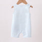 Blue Sports Ball Stripe Applique Knit Jon