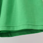 Green golf print shorts set