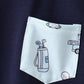 Navy golf print shorts set