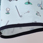Navy golf print shorts set