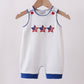 Navy bow applique stripe jonjon