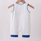 Navy bow applique stripe jonjon