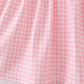 Pink Gingham Animal Embroidered Knit Set