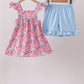 Pink Floral Knit Set