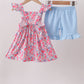 Pink Floral Knit Set