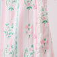 Pink floral print bow dress