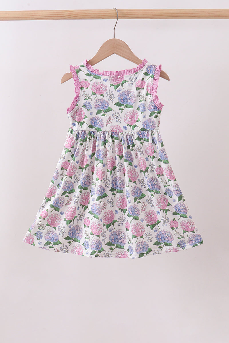 Purple Hydrangea Knit Dress