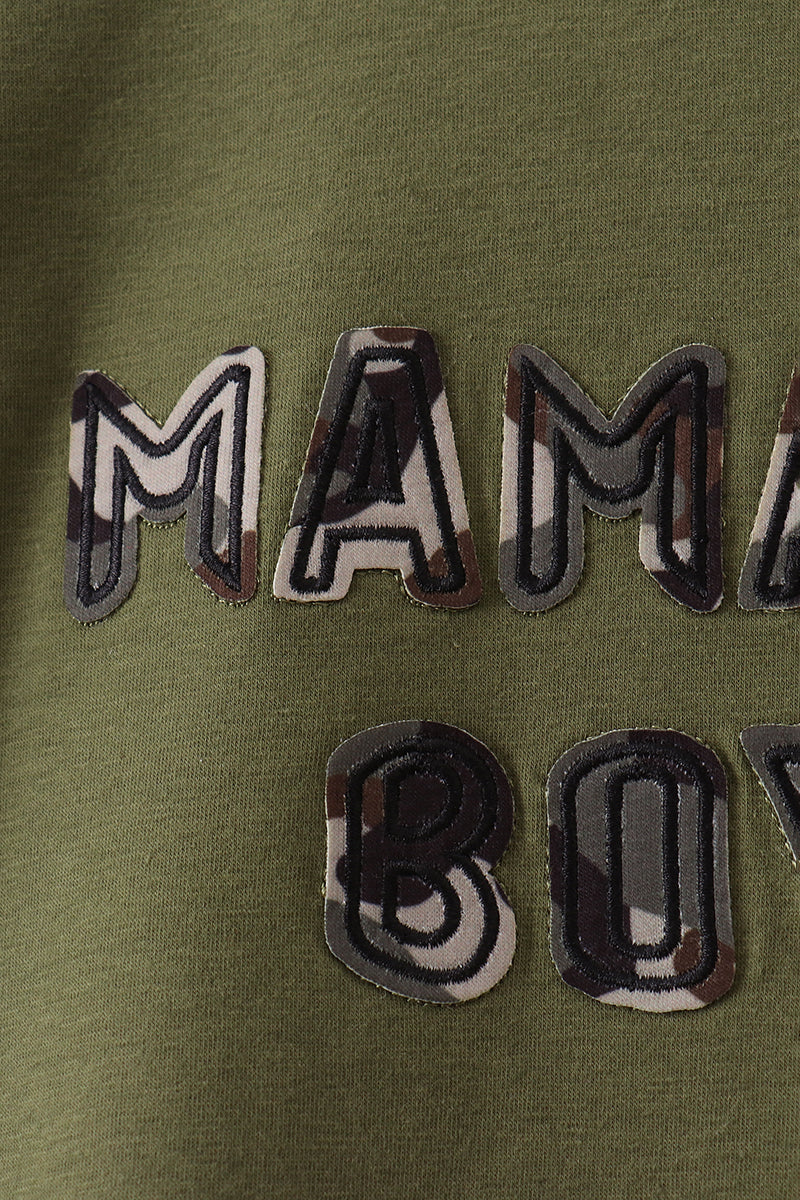 Mama's Boy Applique Knit Set