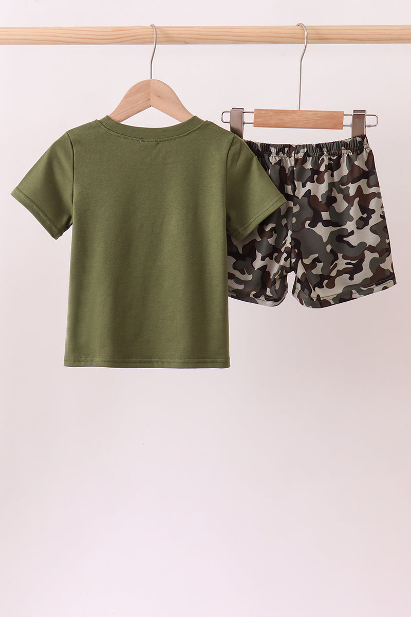 Mama's Boy Applique Knit Set