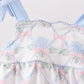 Blue Floral Knit Bubble