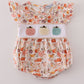 Beige french knot ruffle bubble