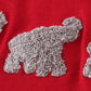 Alabama elephant french knot top