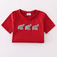 Alabama elephant french knot top