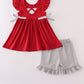 Alabama elephant french knot ruffle shorts set