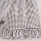 Alabama elephant french knot ruffle shorts set