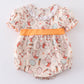 Easter bunny egg print ruffle girl bubble