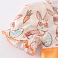 Easter bunny egg print ruffle girl bubble