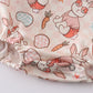 Easter bunny egg print ruffle girl bubble