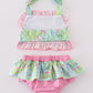 Meadow breeze print girl 2pc swimsuit