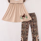 Camouflage hound embroidery pants set