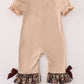 Camouflage hound embroidery ruffle bubble