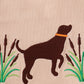 Camouflage hound embroidery romper