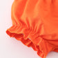 Orange halloween ruffle baby set