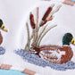 Blue duck embroidery boy bubble