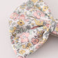 Pink floral print piggie hair bow