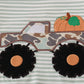 Camouflage truck pumpkin applique stripe hoodie set