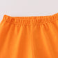 Purple Halloween pumpkin ghost embroidery pants set