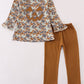 Halloween camouflage applique pants set