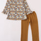 Halloween camouflage applique pants set