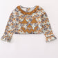 Halloween camouflage applique ruffle dress
