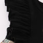 Black camouflage pumpkin applique ruffle dress
