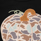 Black camouflage pumpkin applique bloomer set