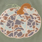 Camouflage print pumpkin applique ruffle bloomer set