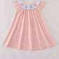 Pink embroidery dress