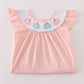 Pink embroidery dress