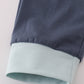 Blue embroidery pants set