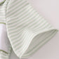 Sage turkey embroidery gingham pants set