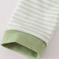 Sage turkey applique stripe romper
