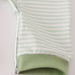 Sage turkey applique stripe romper
